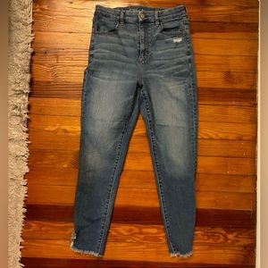 American Eagle super high rise jeggings size 10